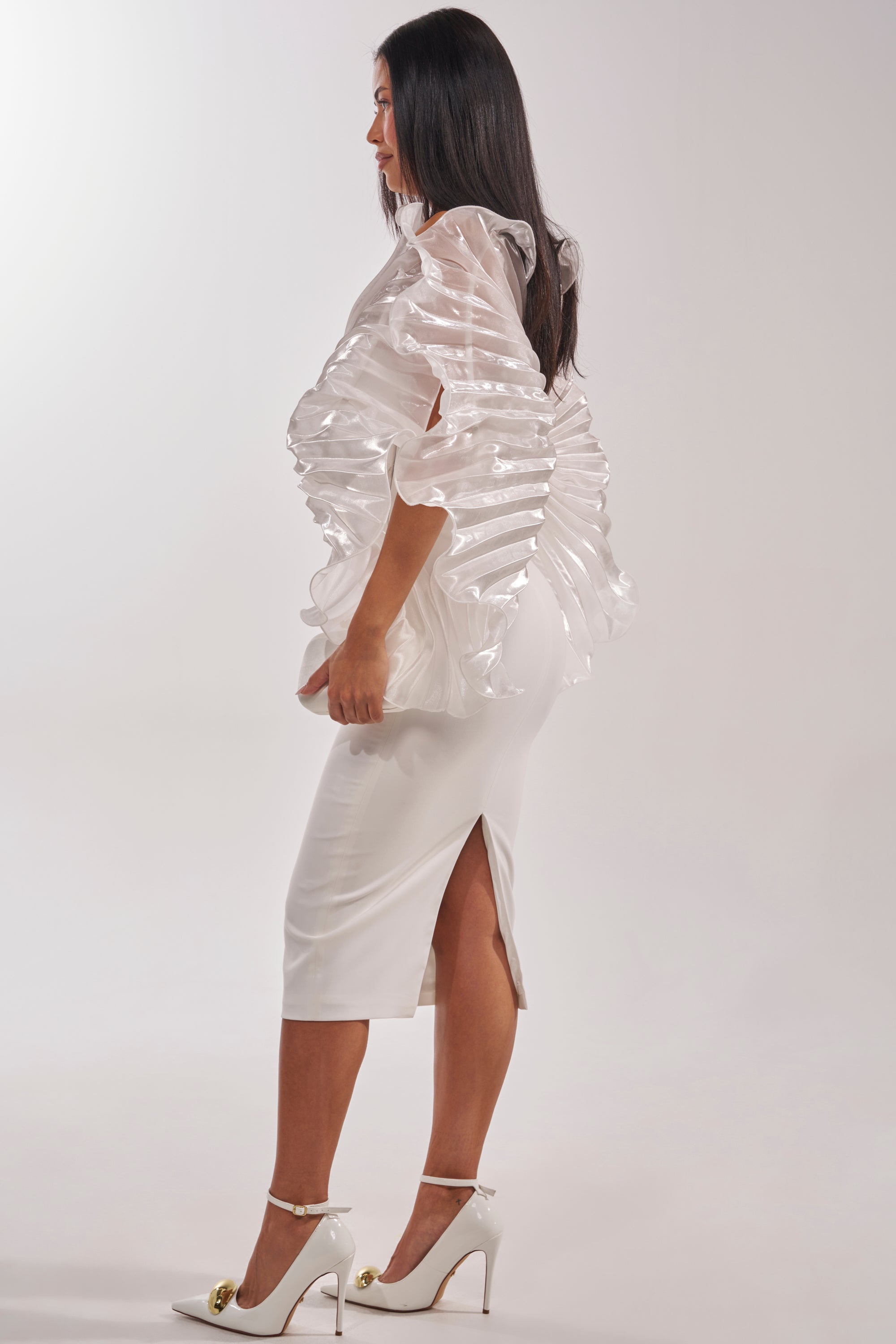 BY THE SEA SHORE BANDAGE MIDI DRESS