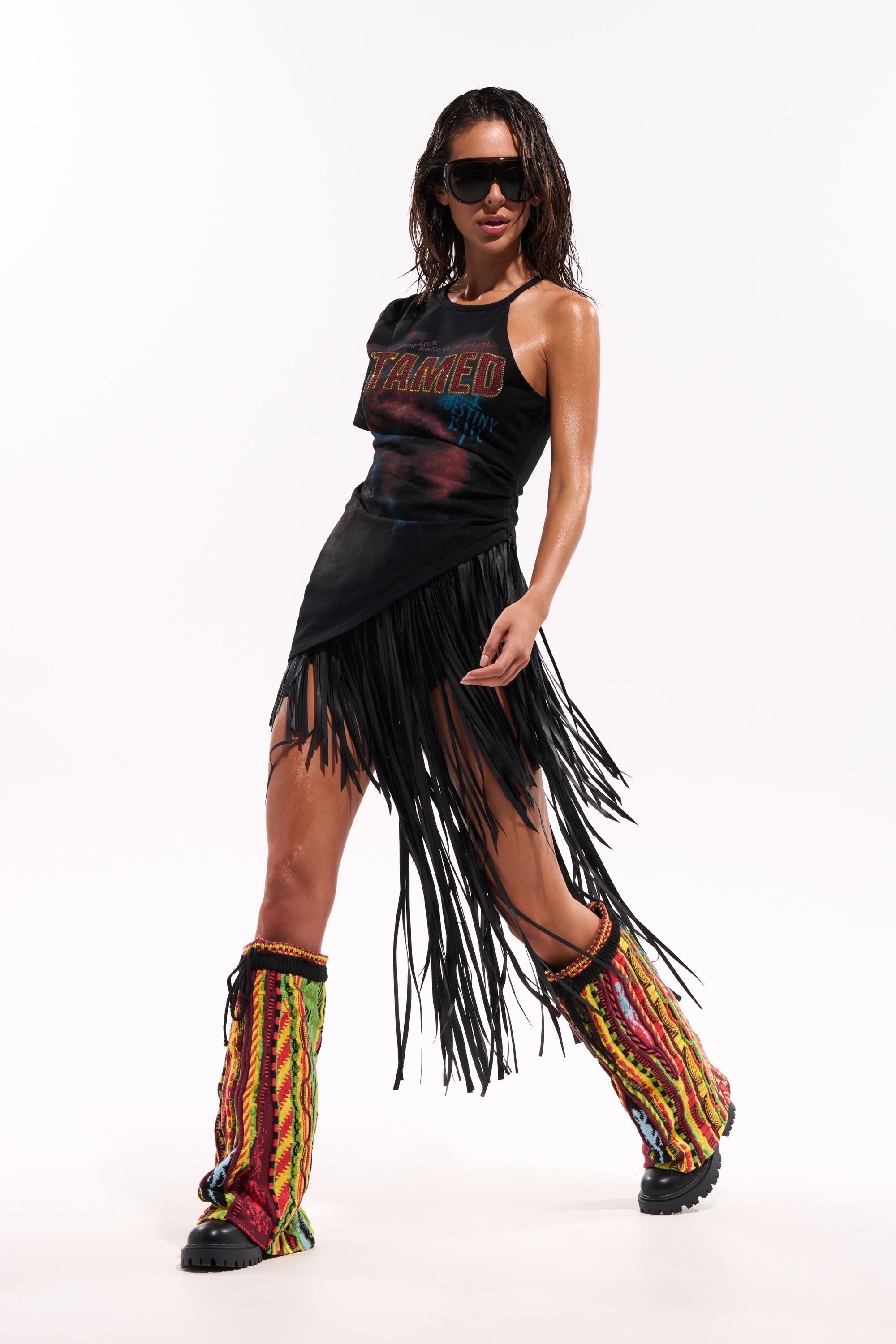 COACHELLA FRINGE SKIRT