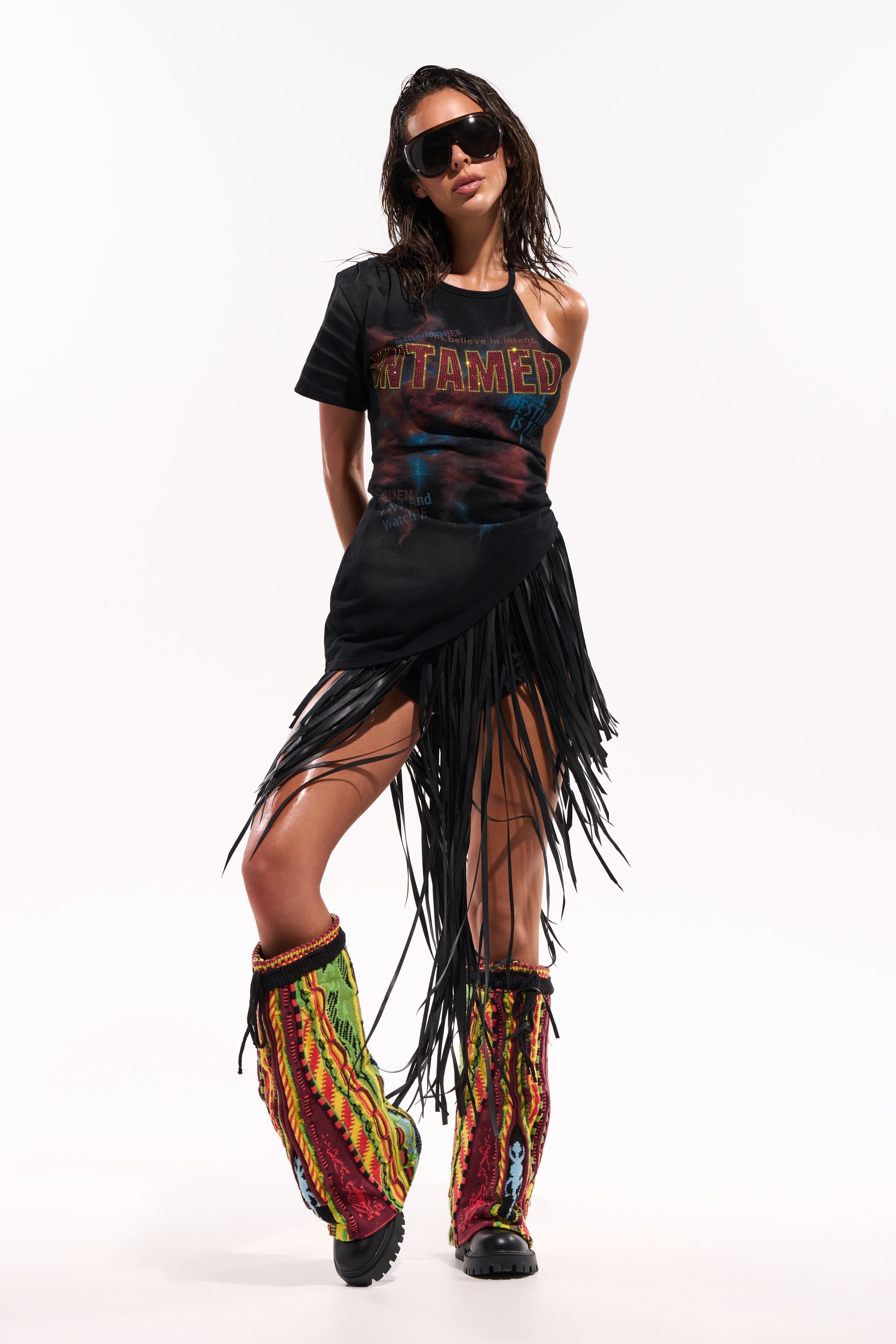 COACHELLA FRINGE SKIRT