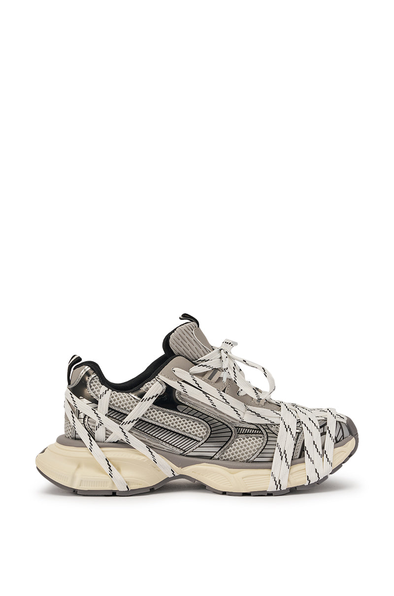 AZALEA WANG SAMURAI GREY MULTI CHUNKY SNEAKER