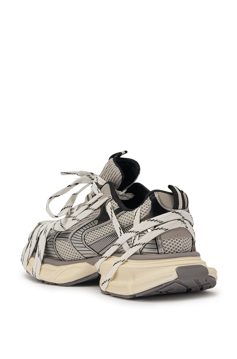 AZALEA WANG SAMURAI GREY MULTI CHUNKY SNEAKER