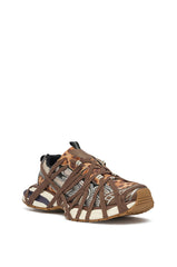 AZALEA WANG SELIE LEOPARD PRINT LACE UP SNEAKER