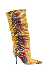 AZALEA WANG SERIOUSLY TIGER SLOUCHY STILETTO BOOT
