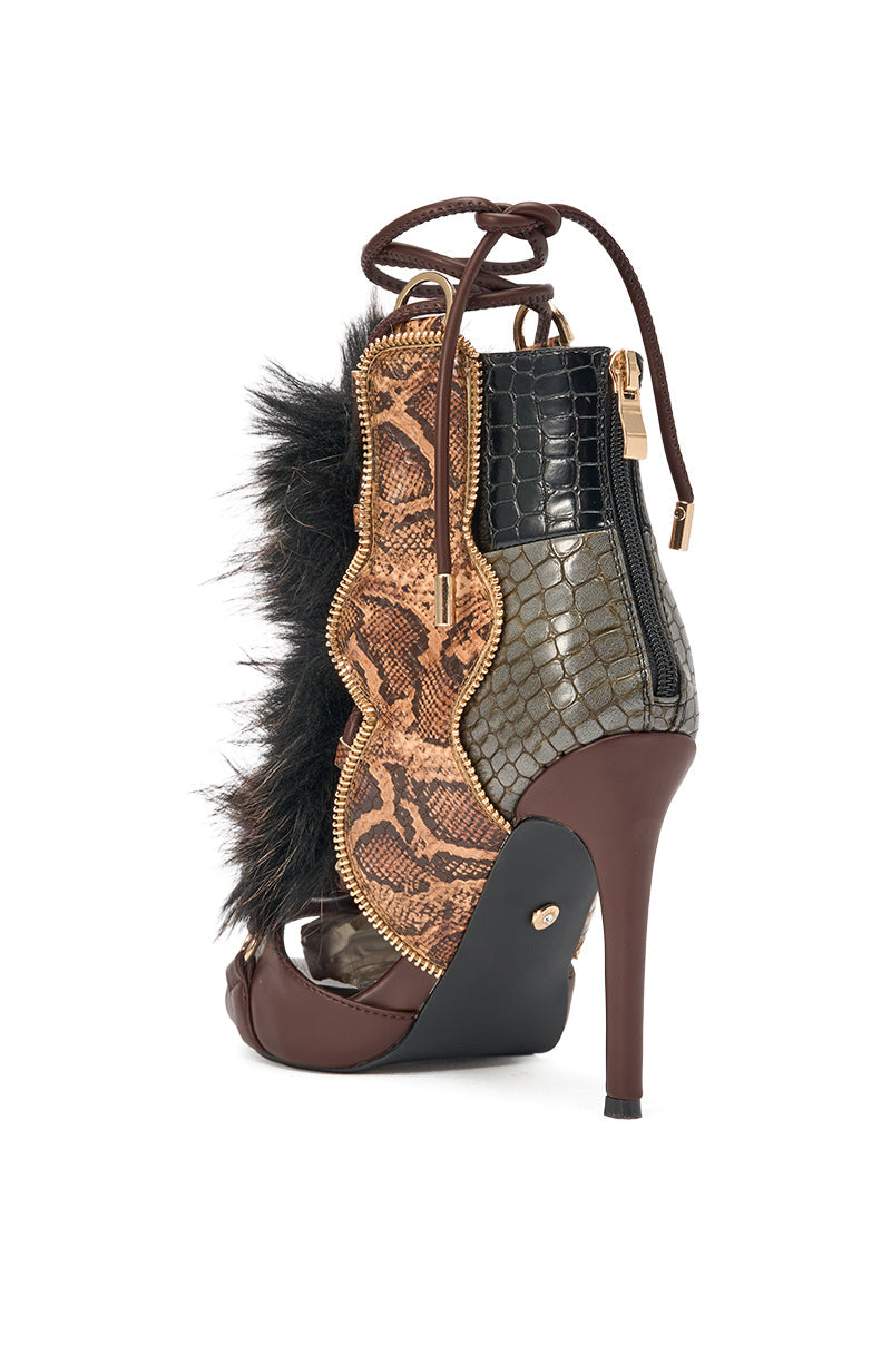 AZALEA WANG SHAINY SNAKE BROWN MULTI