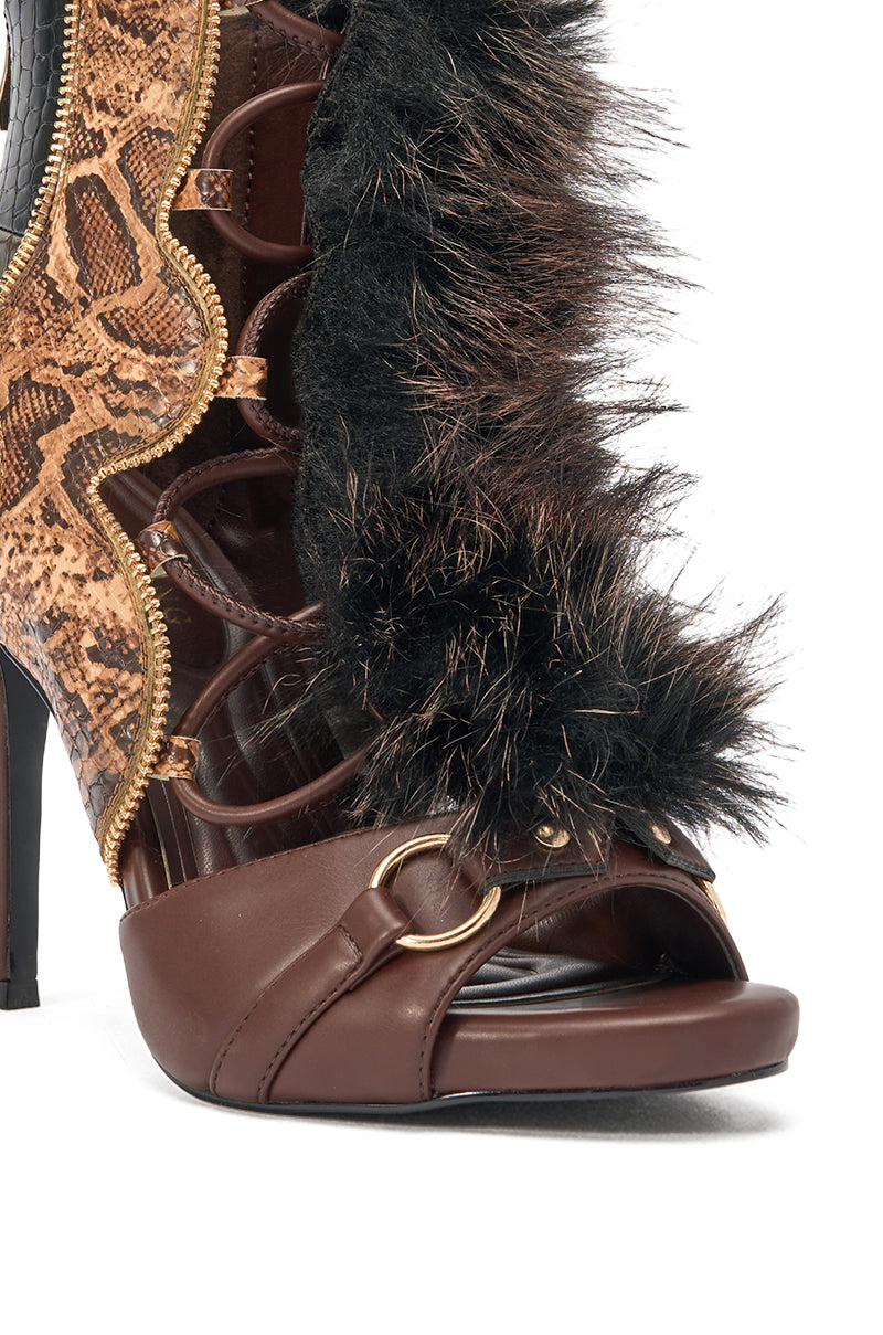 AZALEA WANG SHAINY SNAKE BROWN MULTI
