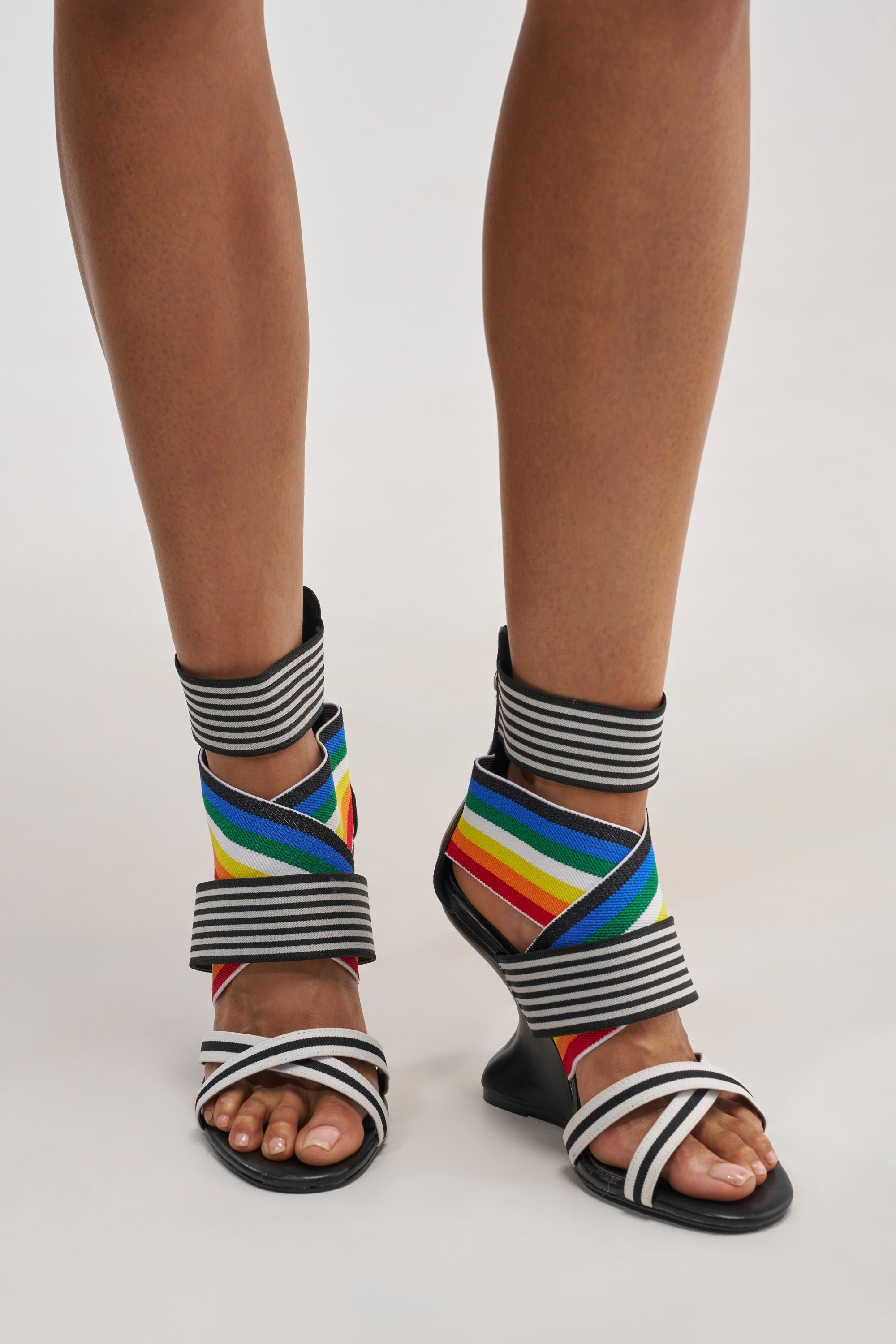AKIRA GOLD SIGMA MULTI WEDGE SANDAL