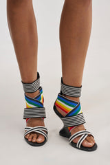 AKIRA GOLD SIGMA MULTI WEDGE SANDAL