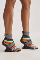 AKIRA GOLD SIGMA MULTI WEDGE SANDAL