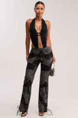ROXY STUDDED SLEEVELESS JUMPSUIT
