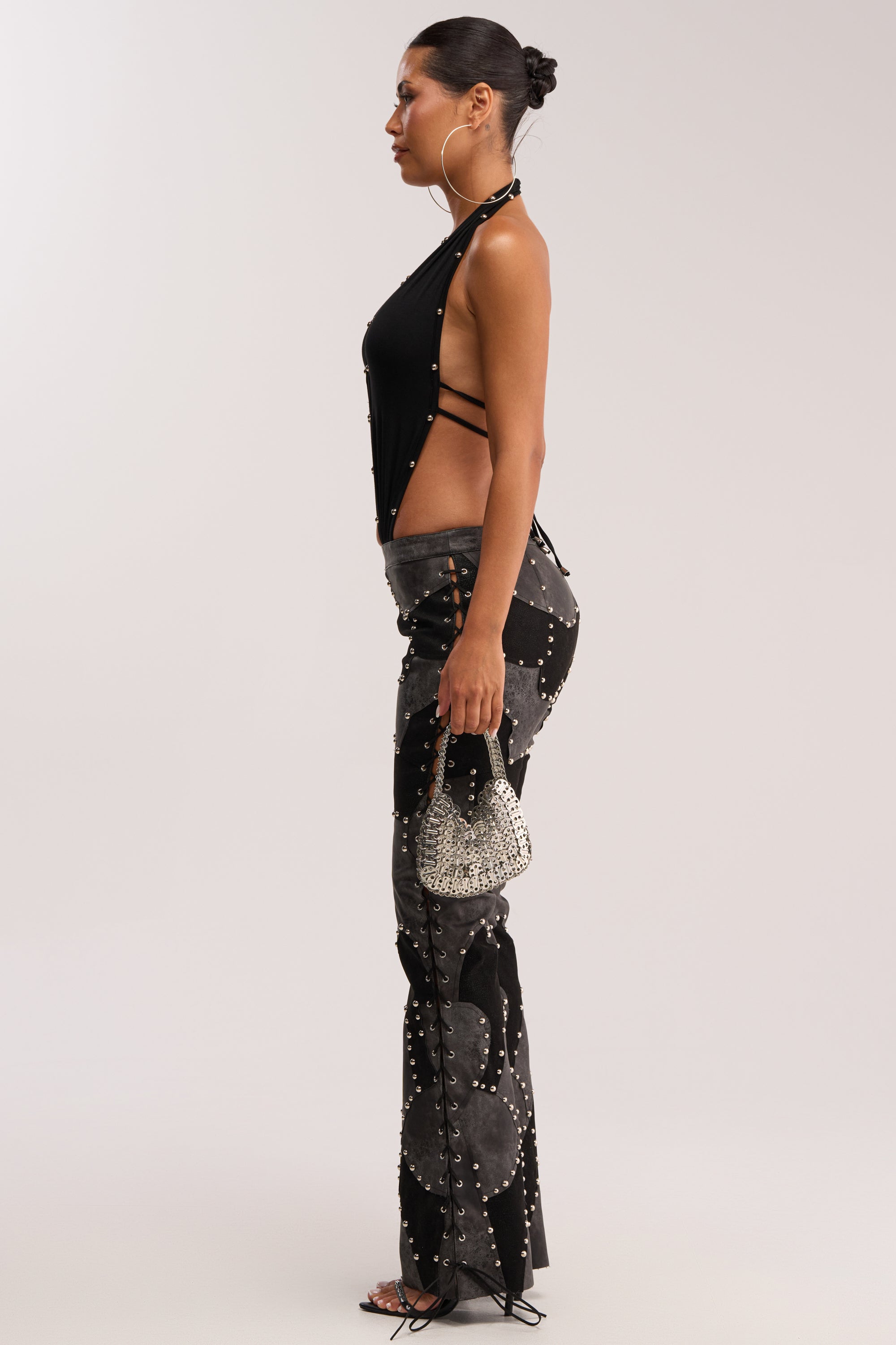 ROXY STUDDED SLEEVELESS JUMPSUIT