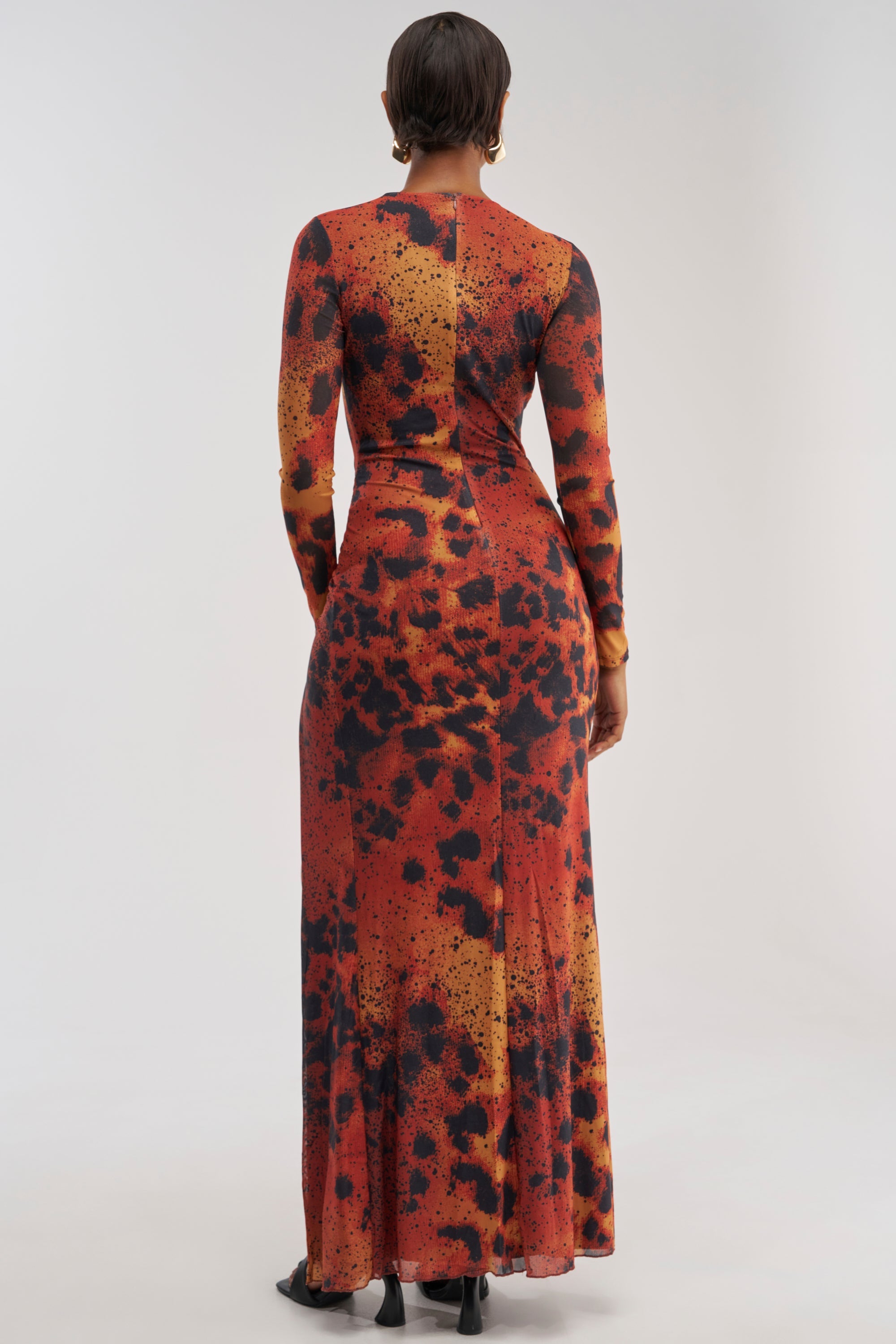 HOTTEST TOPIC MAXI DRESS IN RED MULTI