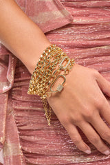 REGAL BRACELET SET IN GOLD