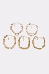REGAL BRACELET SET IN GOLD