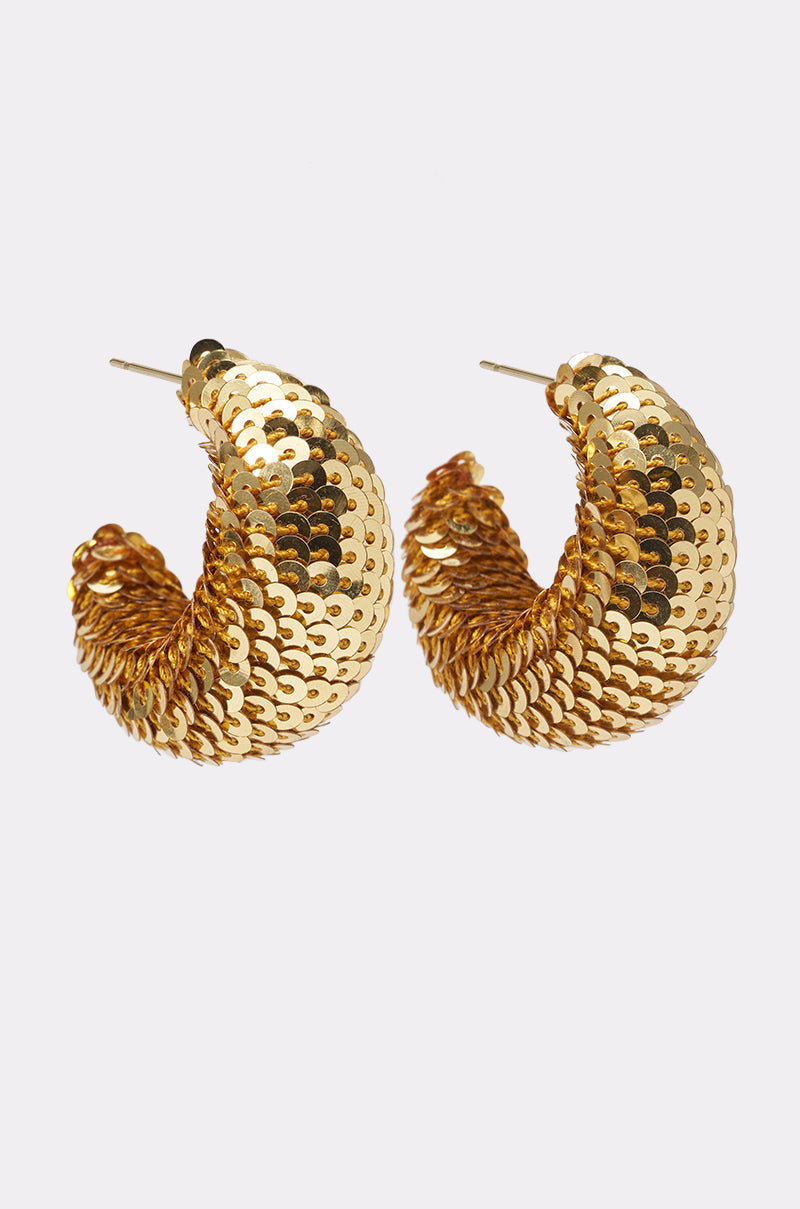 GIMME THE GLITTER HOOP EARRING