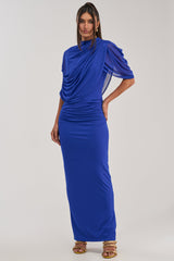 GODDESS MENTALITY DRAPED MAXI DRESS