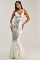 WORTH THE STARES EMBELLISHED MAXI DRESS