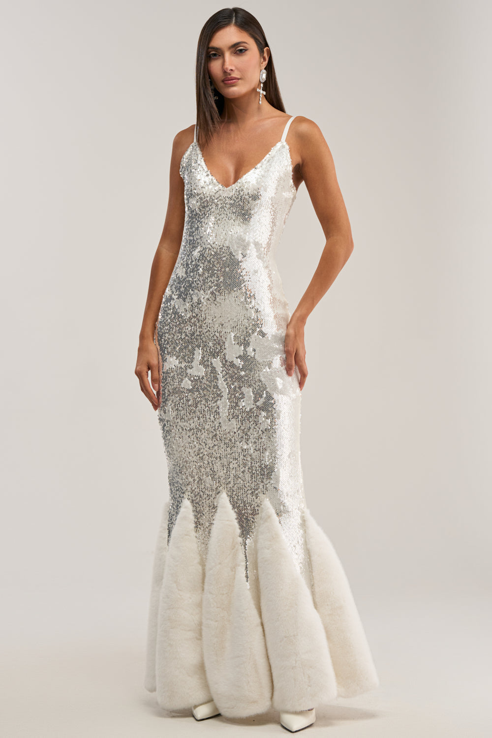 WORTH THE STARES EMBELLISHED MAXI DRESS