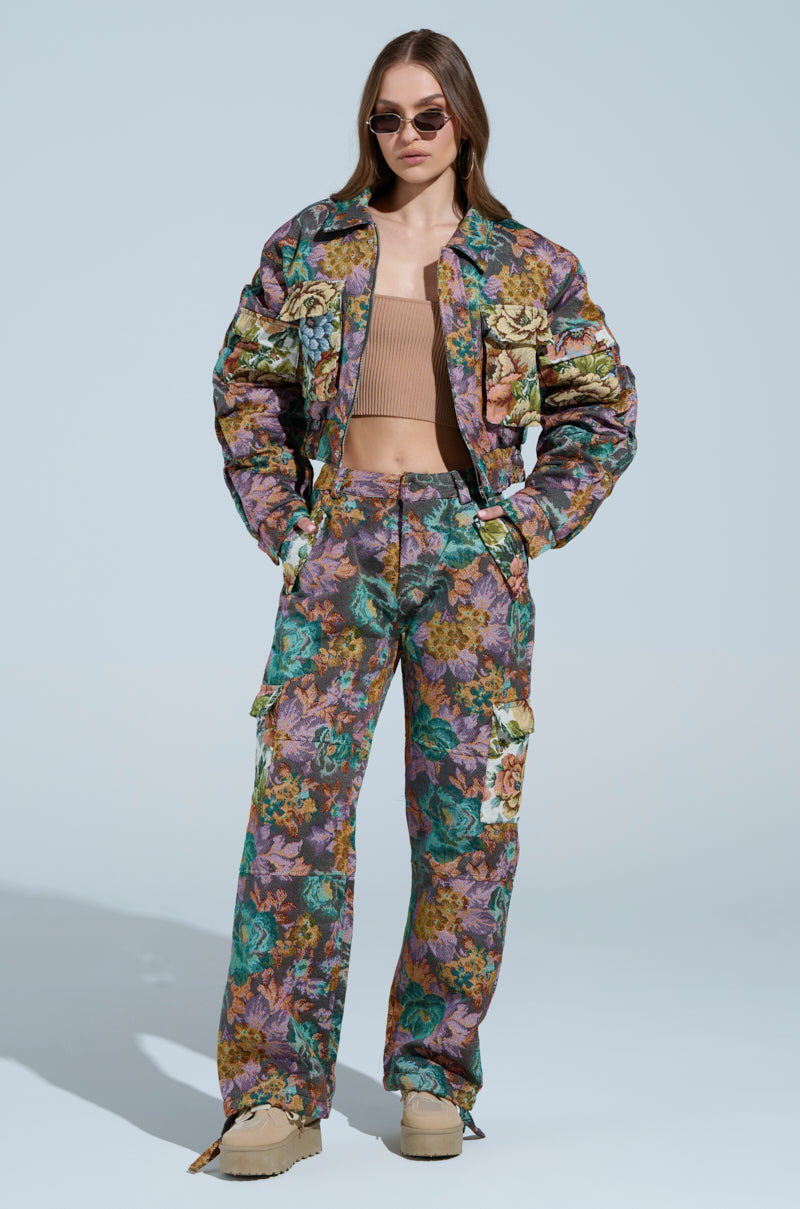 LOGAN SQUARE JACQUARD CARGO PANT