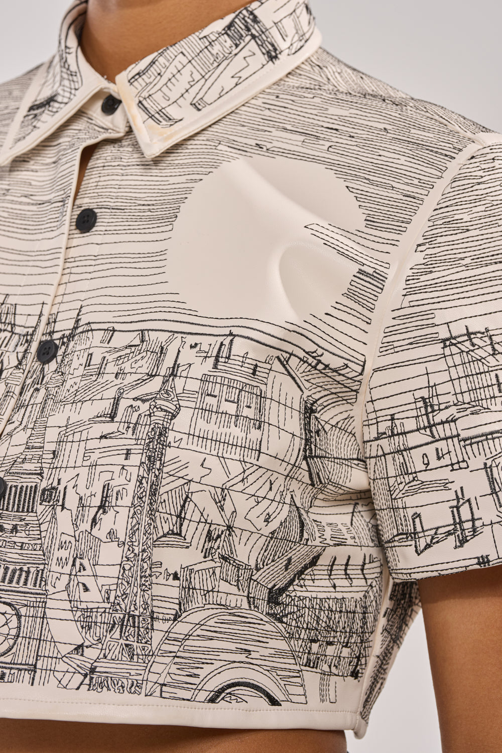 INK HORIZON EMBROIDERED TOP