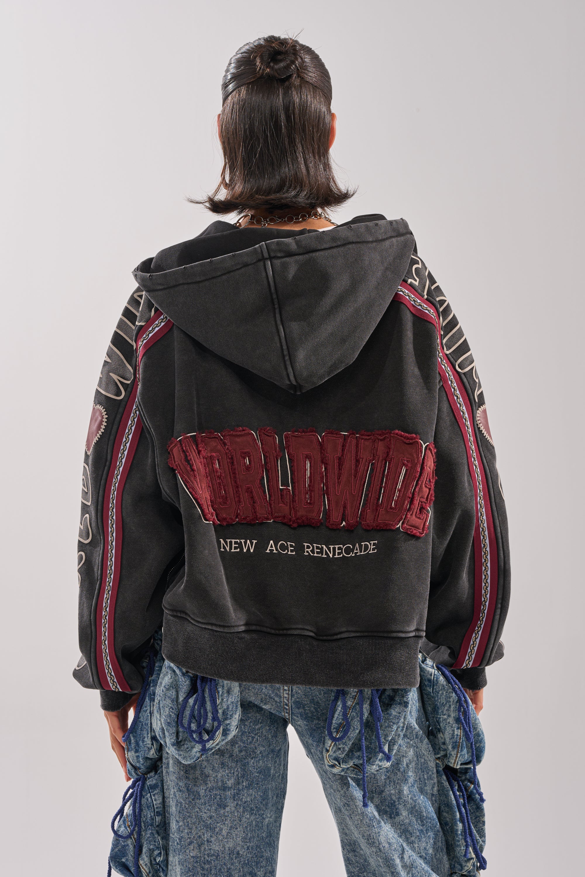 CITY LIVING GRAPHIC ZIP UP SWEATSHIRT