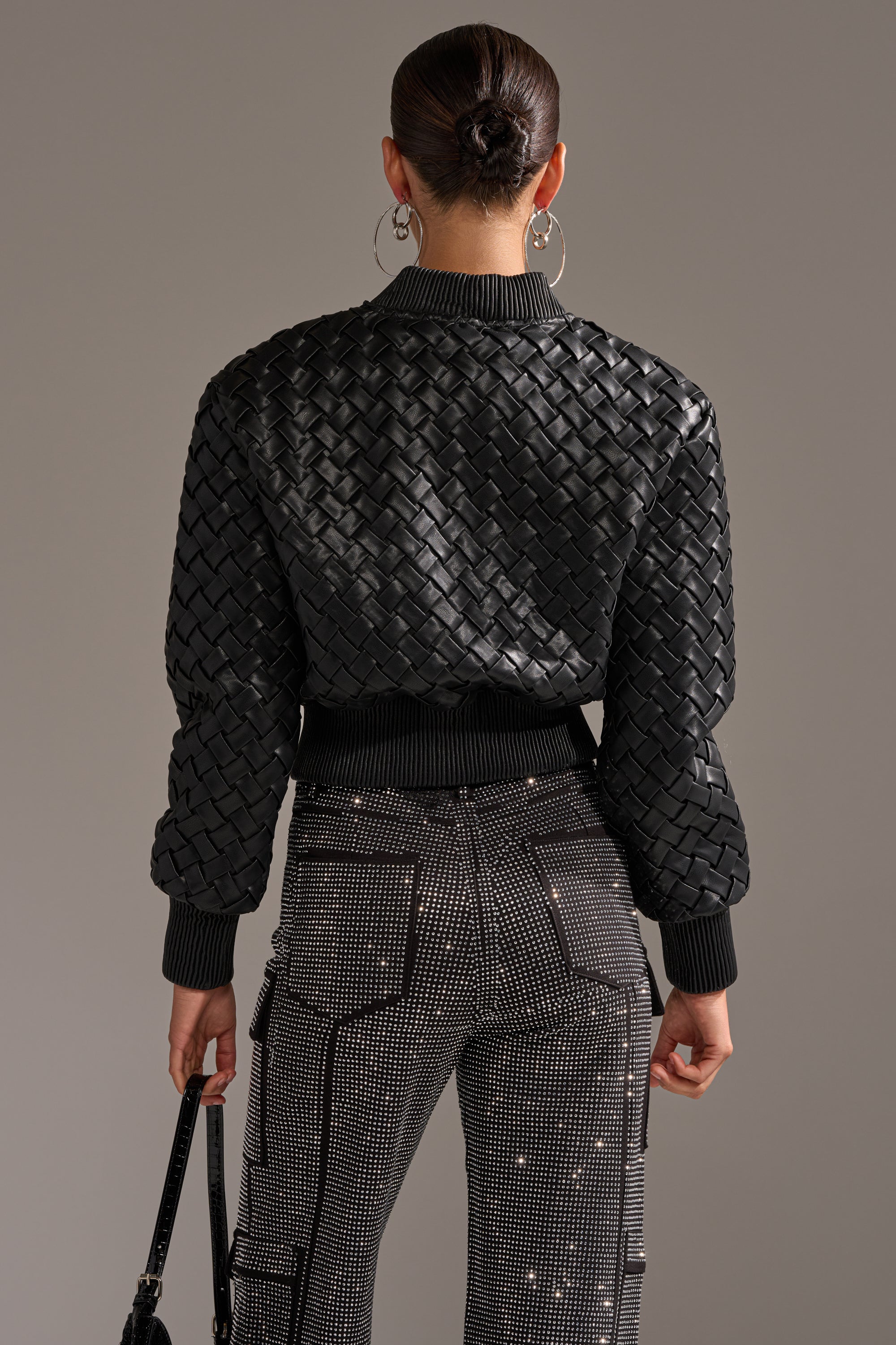 WICKER PARK WOVEN BOMBER