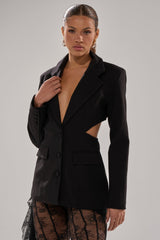 PARTY IN THE BACK CUTOUT BLAZER