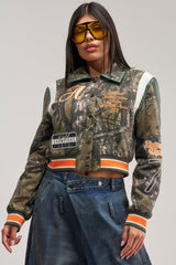 TAPPED IN RHINESTONE BOMBER