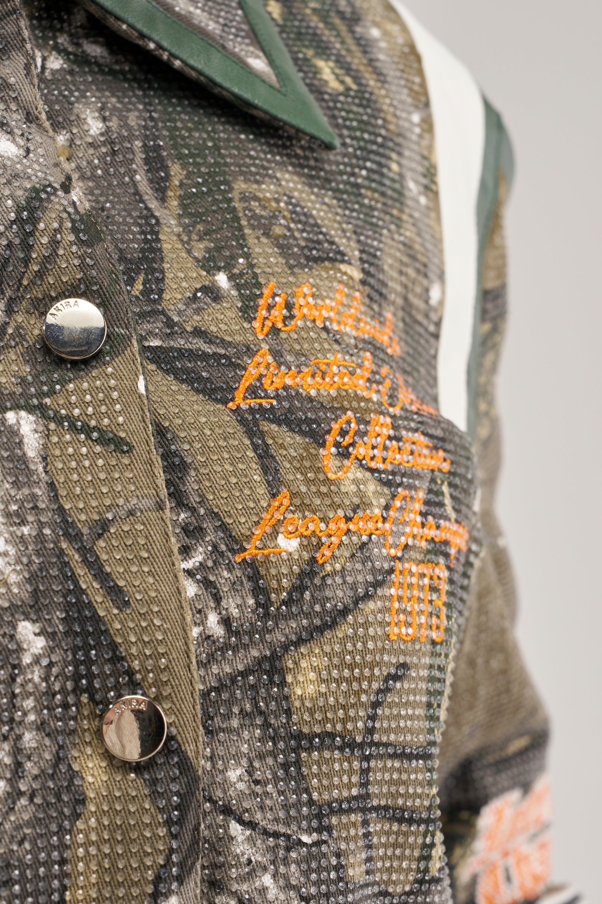 TAPPED IN RHINESTONE BOMBER