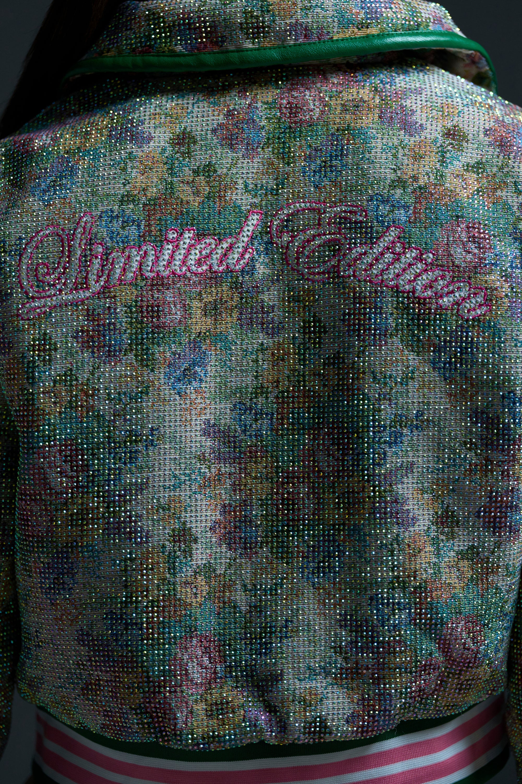 TAPPED OUT RHINESTONE BOMBER