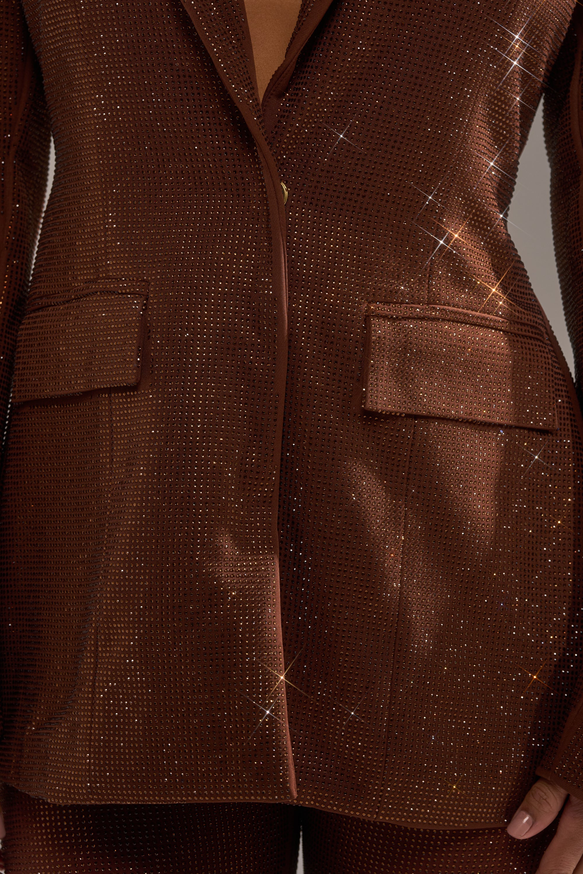 MAKE A TOAST RHINESTONE BLAZER
