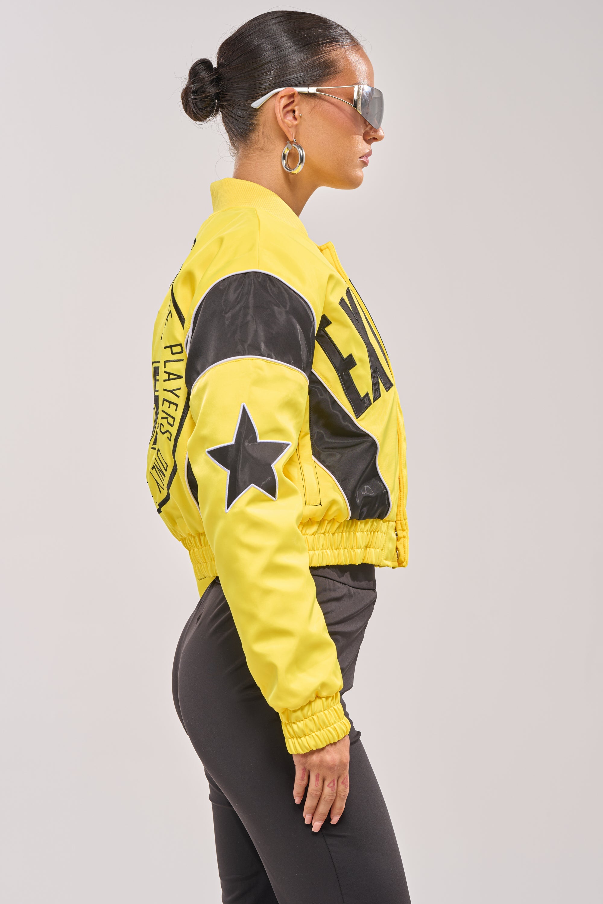BILLIE EMBROIDERED NYLON BOMBER