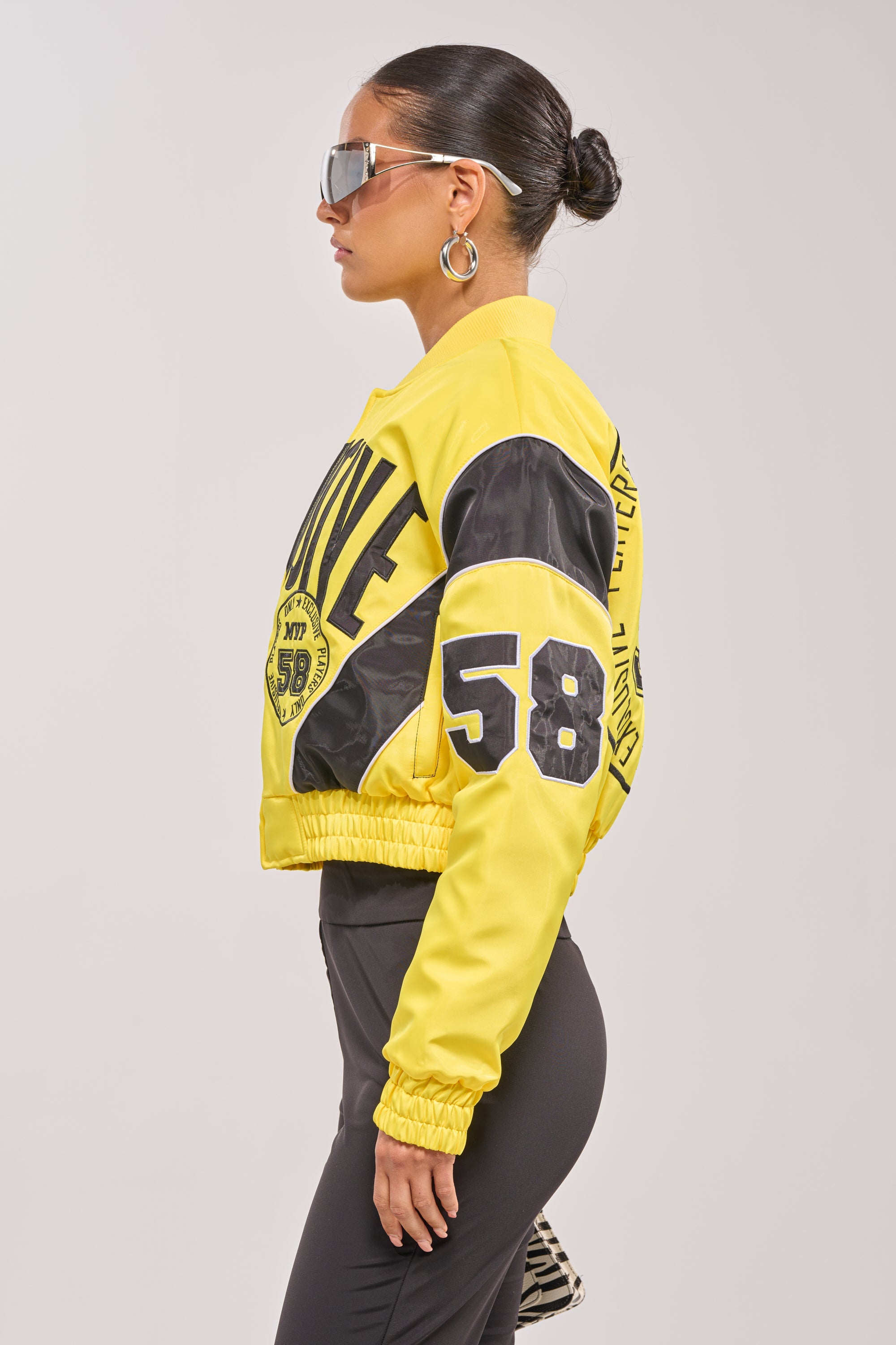 BILLIE EMBROIDERED NYLON BOMBER