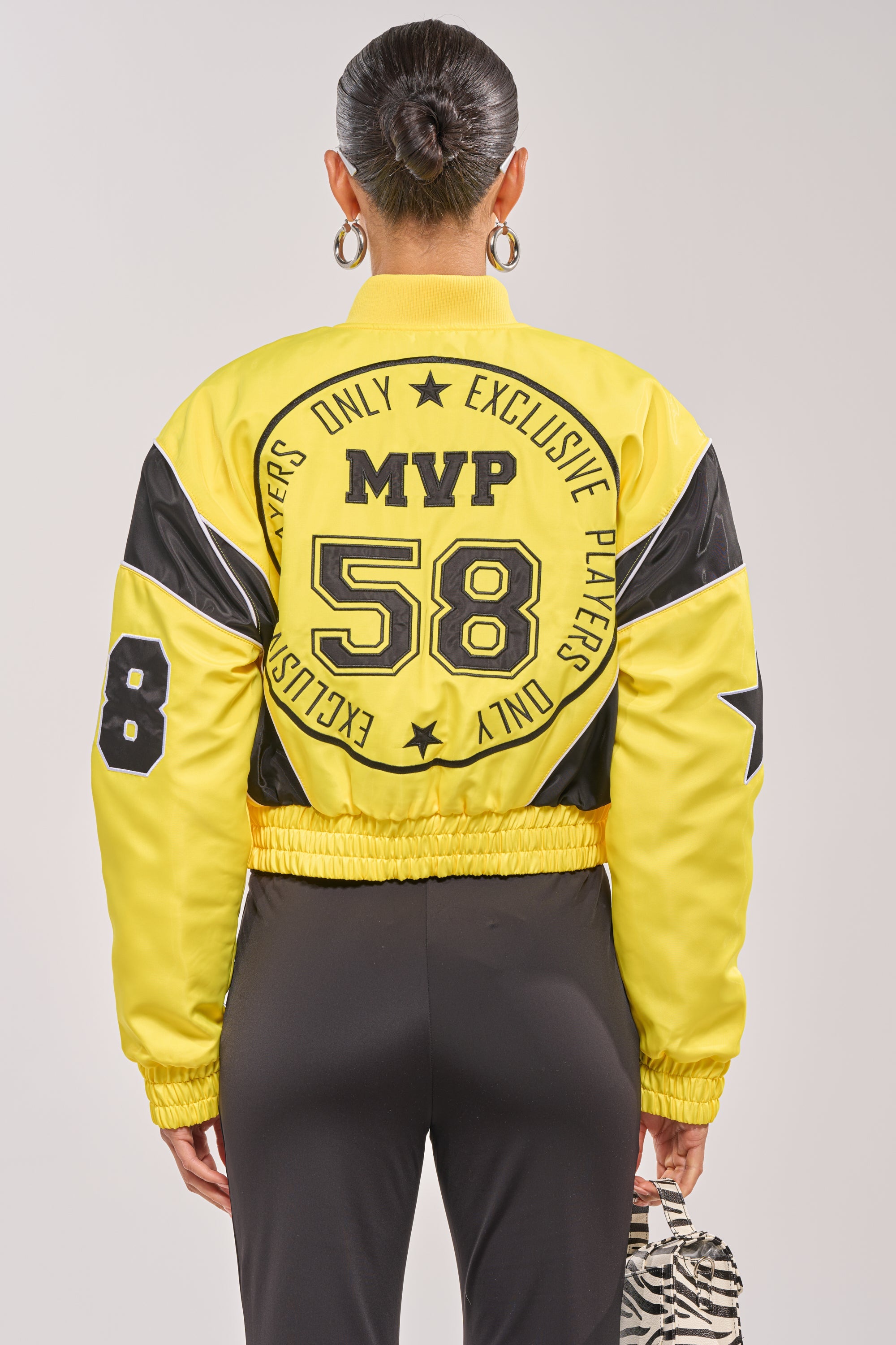 BILLIE EMBROIDERED NYLON BOMBER