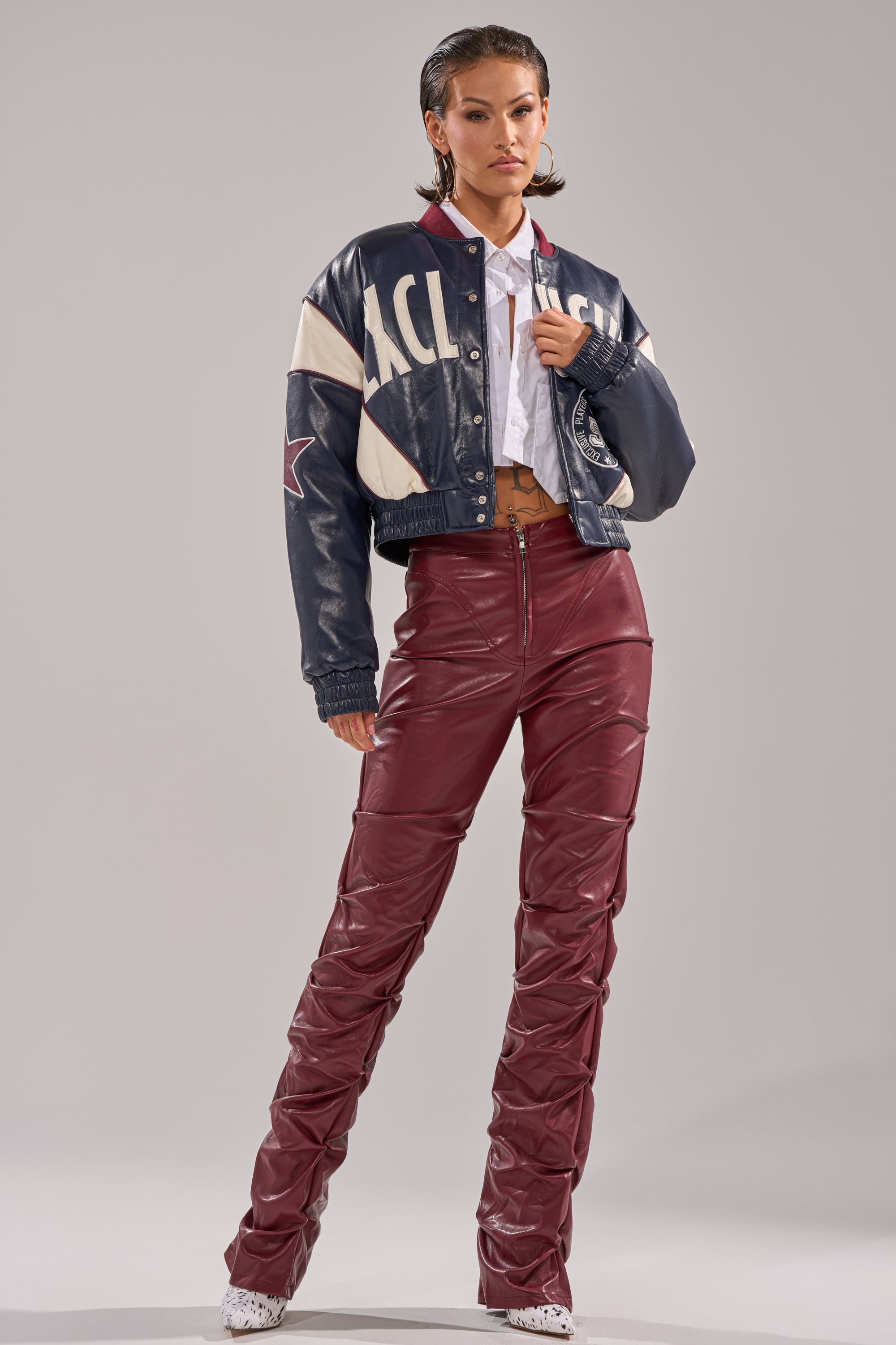 BUTTER LUXE VARSITY BOMBER