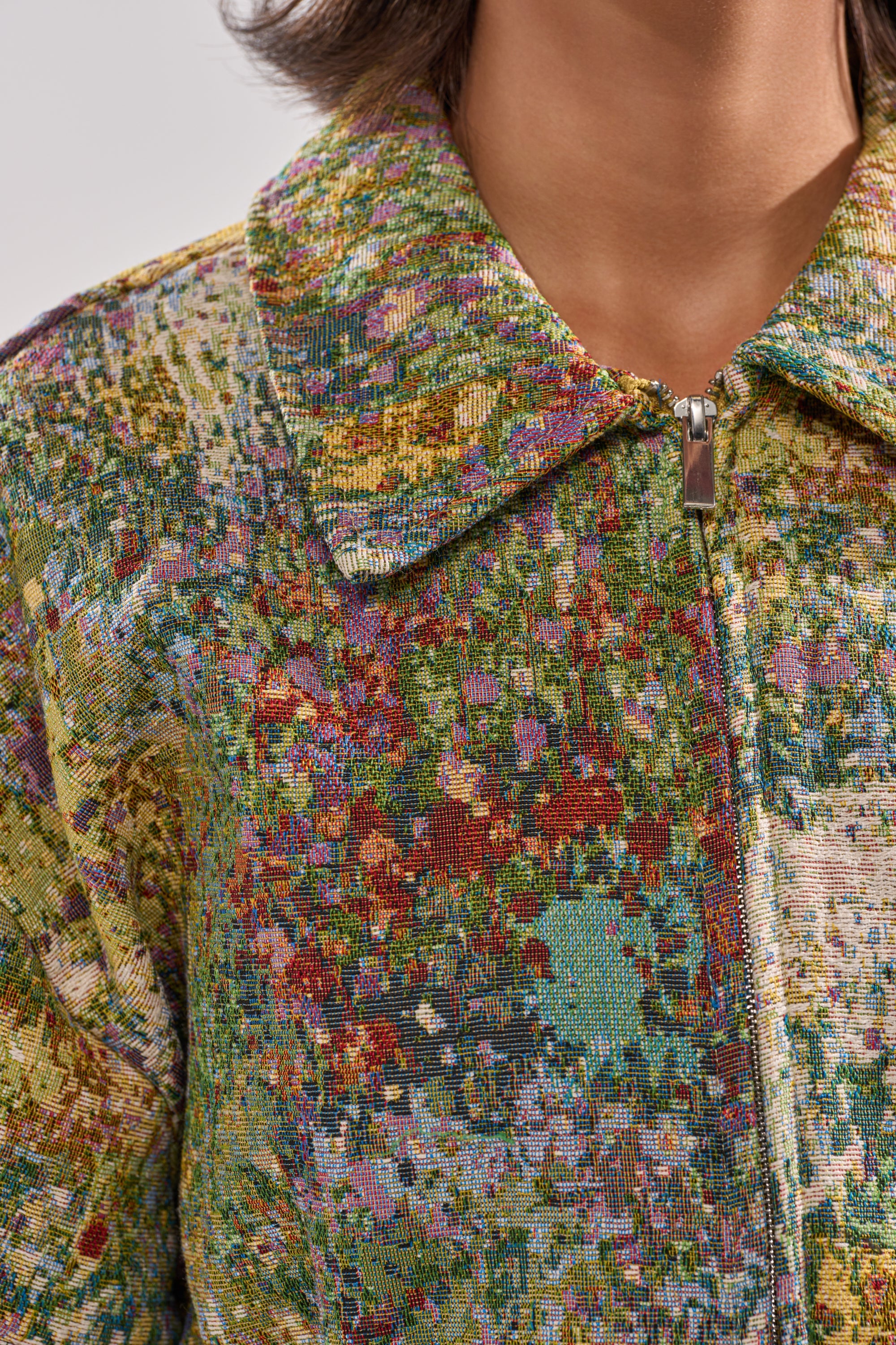DEEP IN THE SEA BROCADE BLOUSE