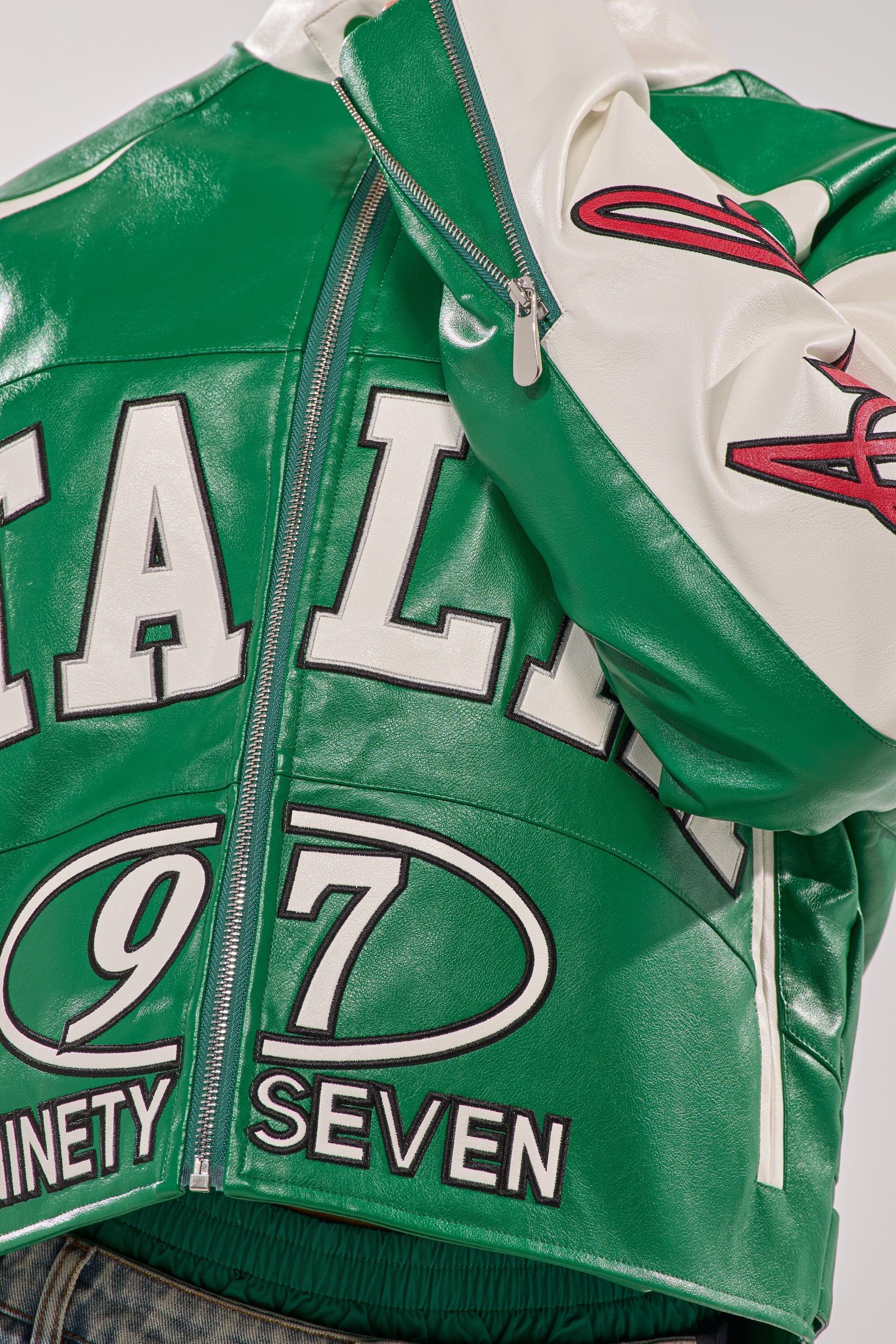 CATCHING FLIGHTS EMBROIDERED BOMBER