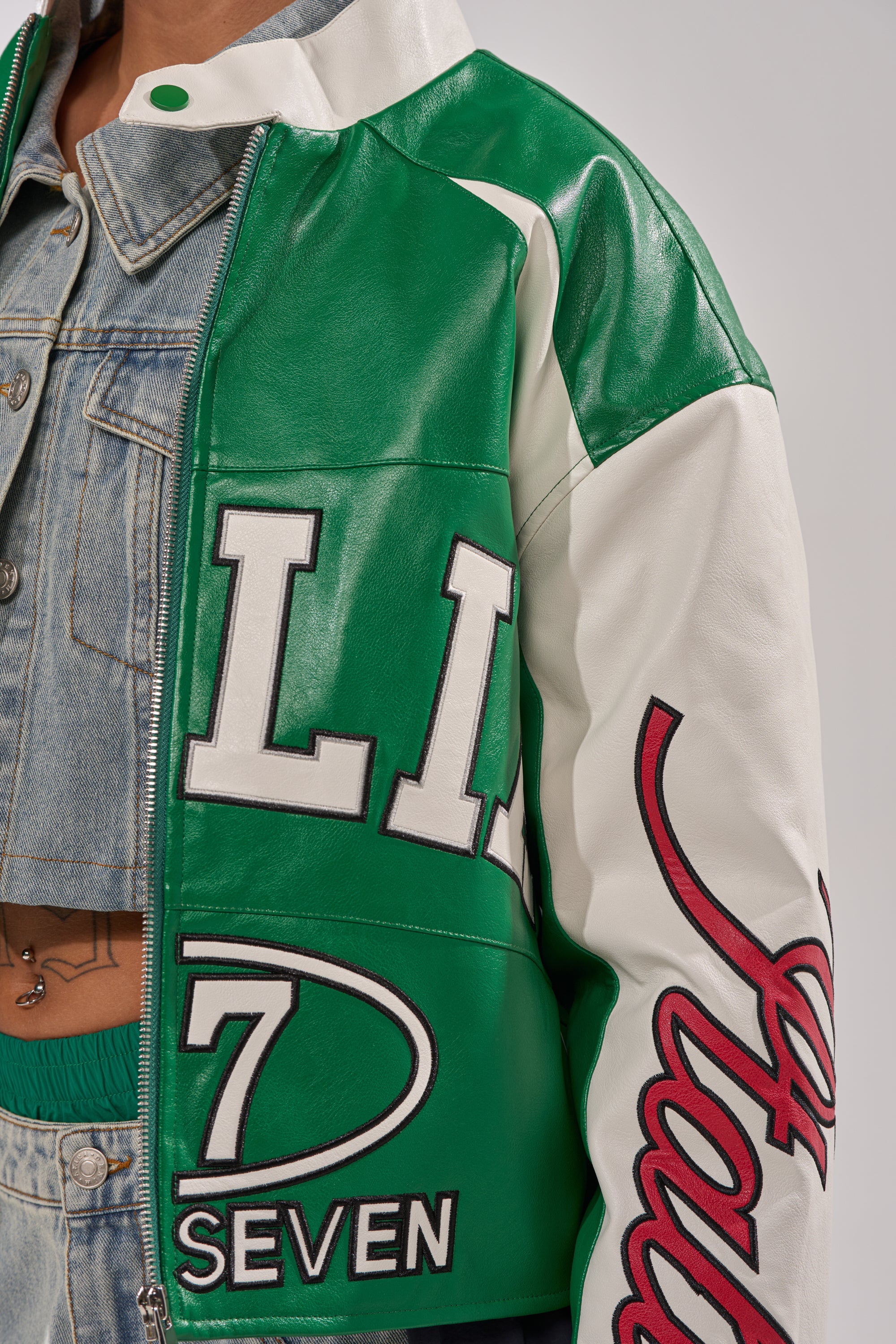 CATCHING FLIGHTS EMBROIDERED BOMBER
