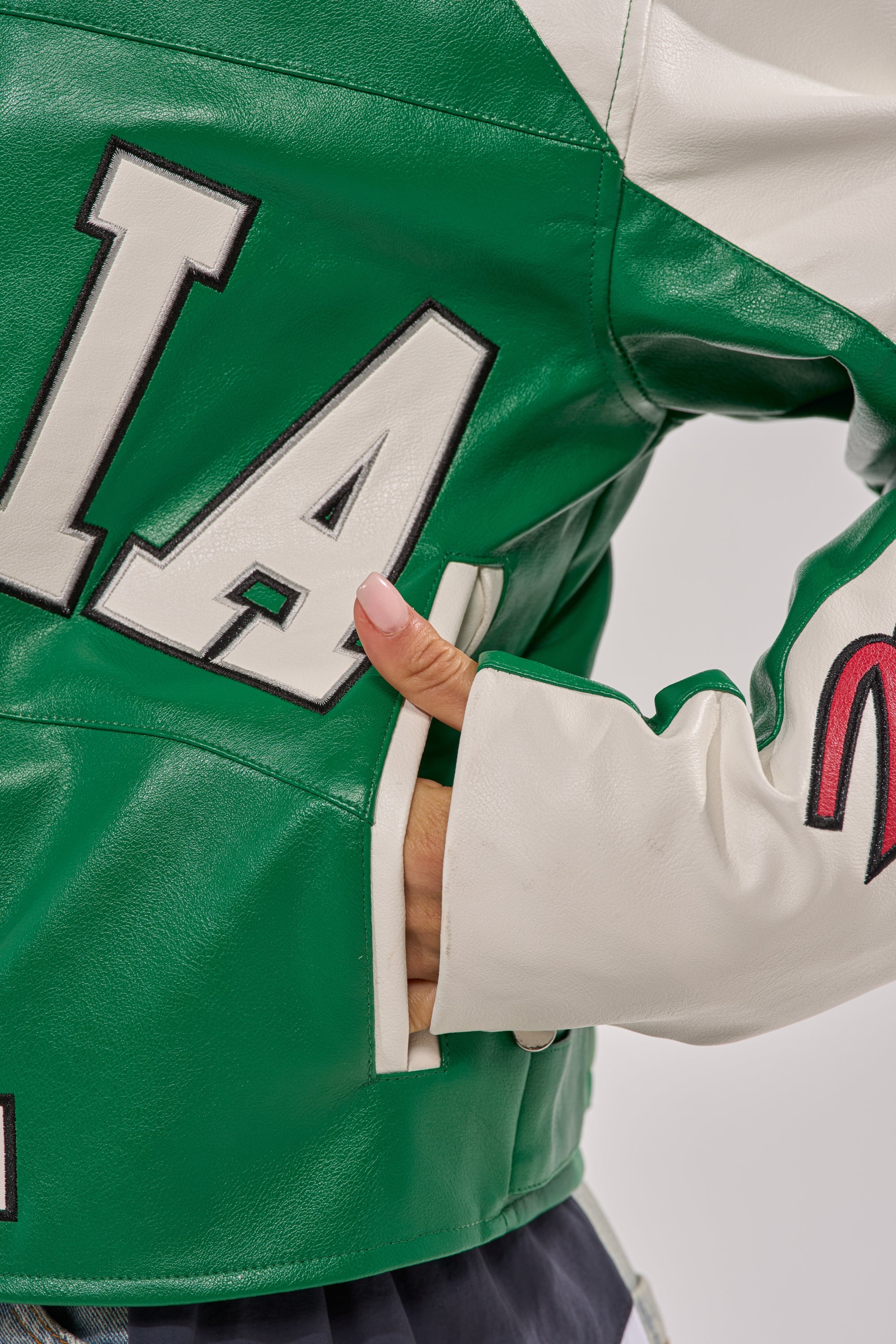 CATCHING FLIGHTS EMBROIDERED BOMBER