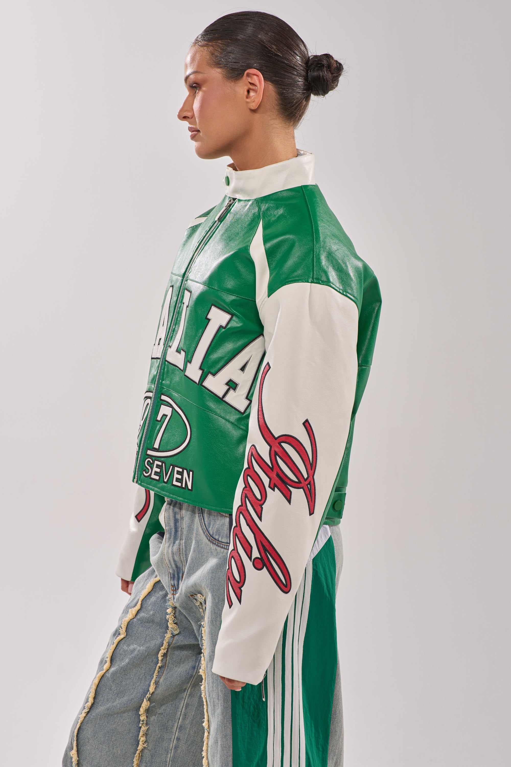 CATCHING FLIGHTS EMBROIDERED BOMBER