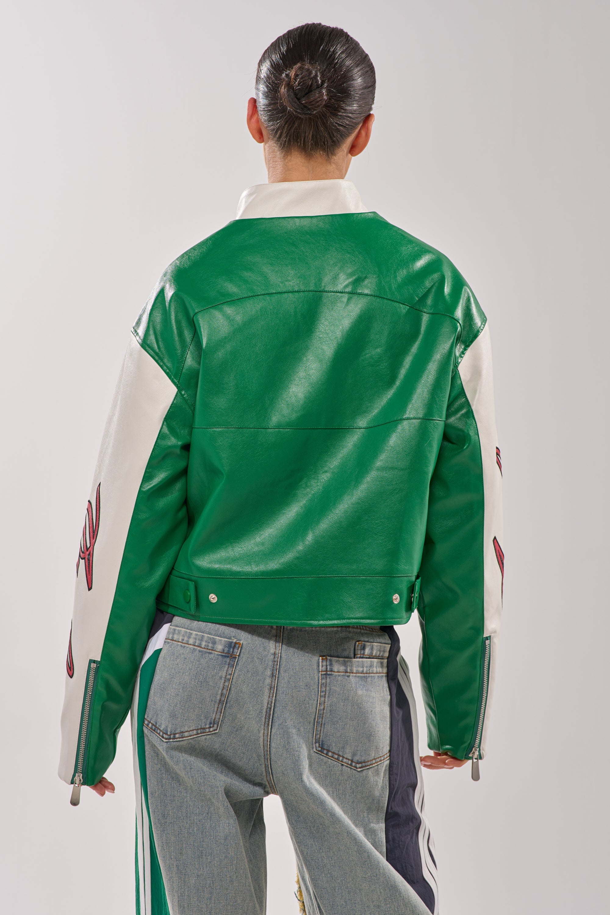CATCHING FLIGHTS EMBROIDERED BOMBER