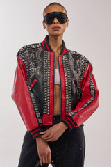 STOLE THE SHOW EMBELLISHED BOMBER