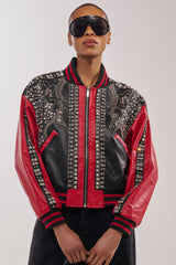 STOLE THE SHOW EMBELLISHED BOMBER