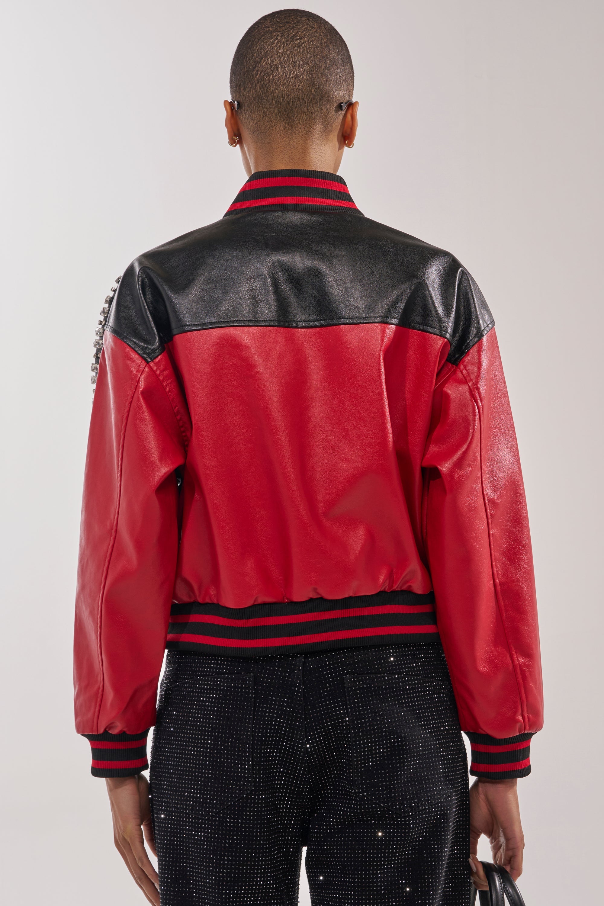 STOLE THE SHOW EMBELLISHED BOMBER