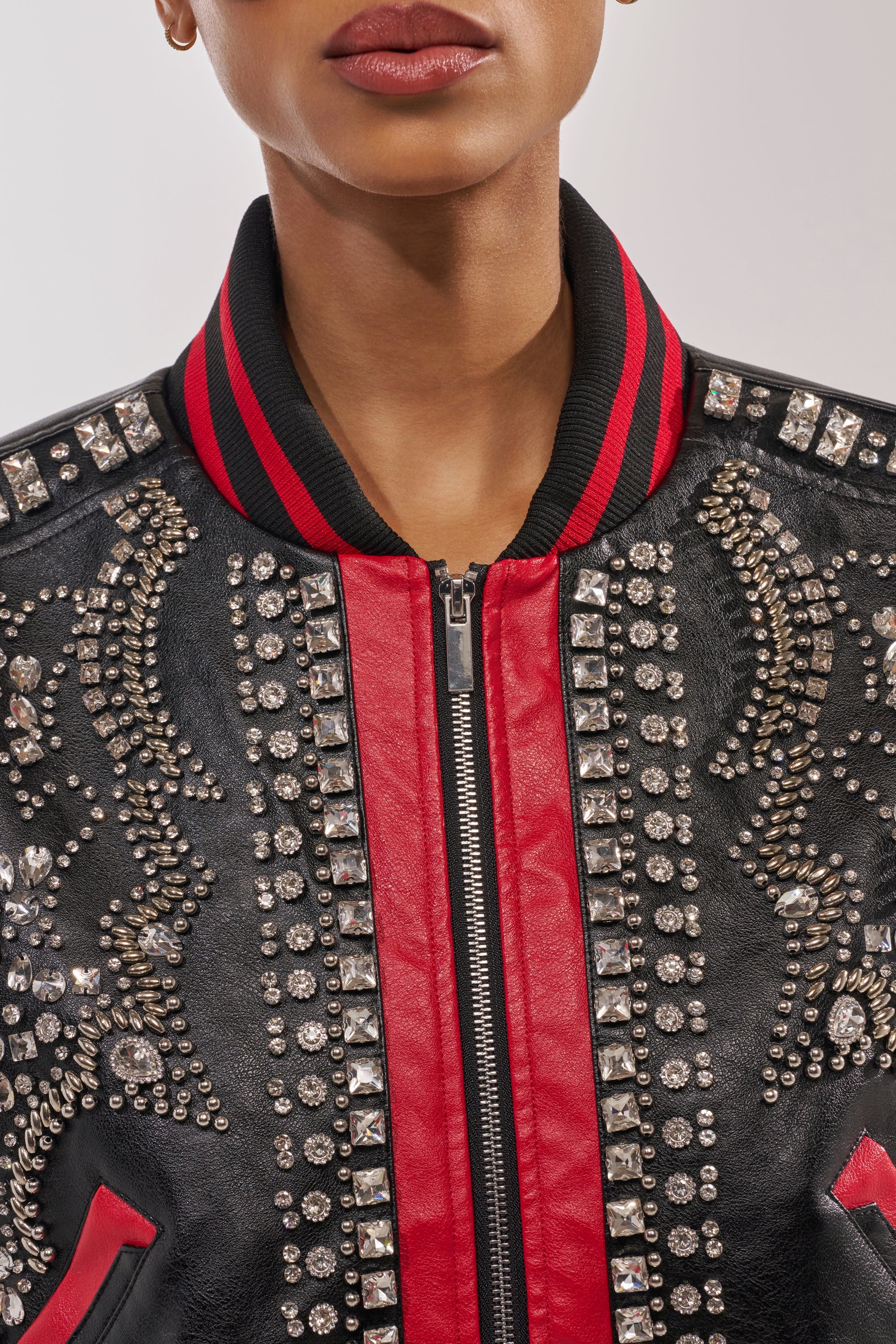 STOLE THE SHOW EMBELLISHED BOMBER
