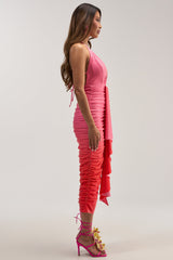 AMAYA RHINESTONE MIDI DRESS