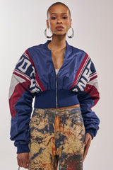 PHOENIX MIXED MEDIA BOMBER IN NAVY