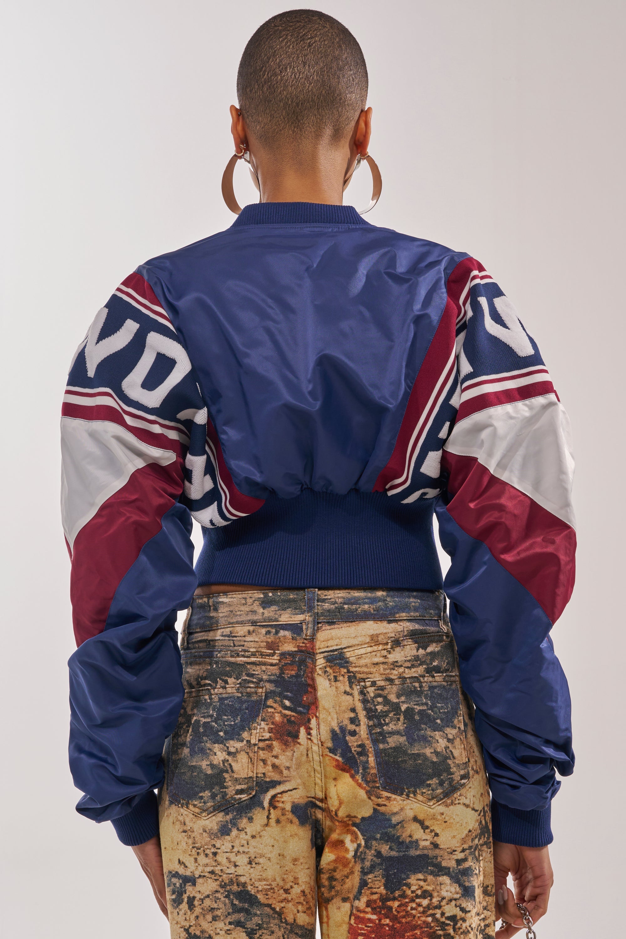 PHOENIX MIXED MEDIA BOMBER IN NAVY