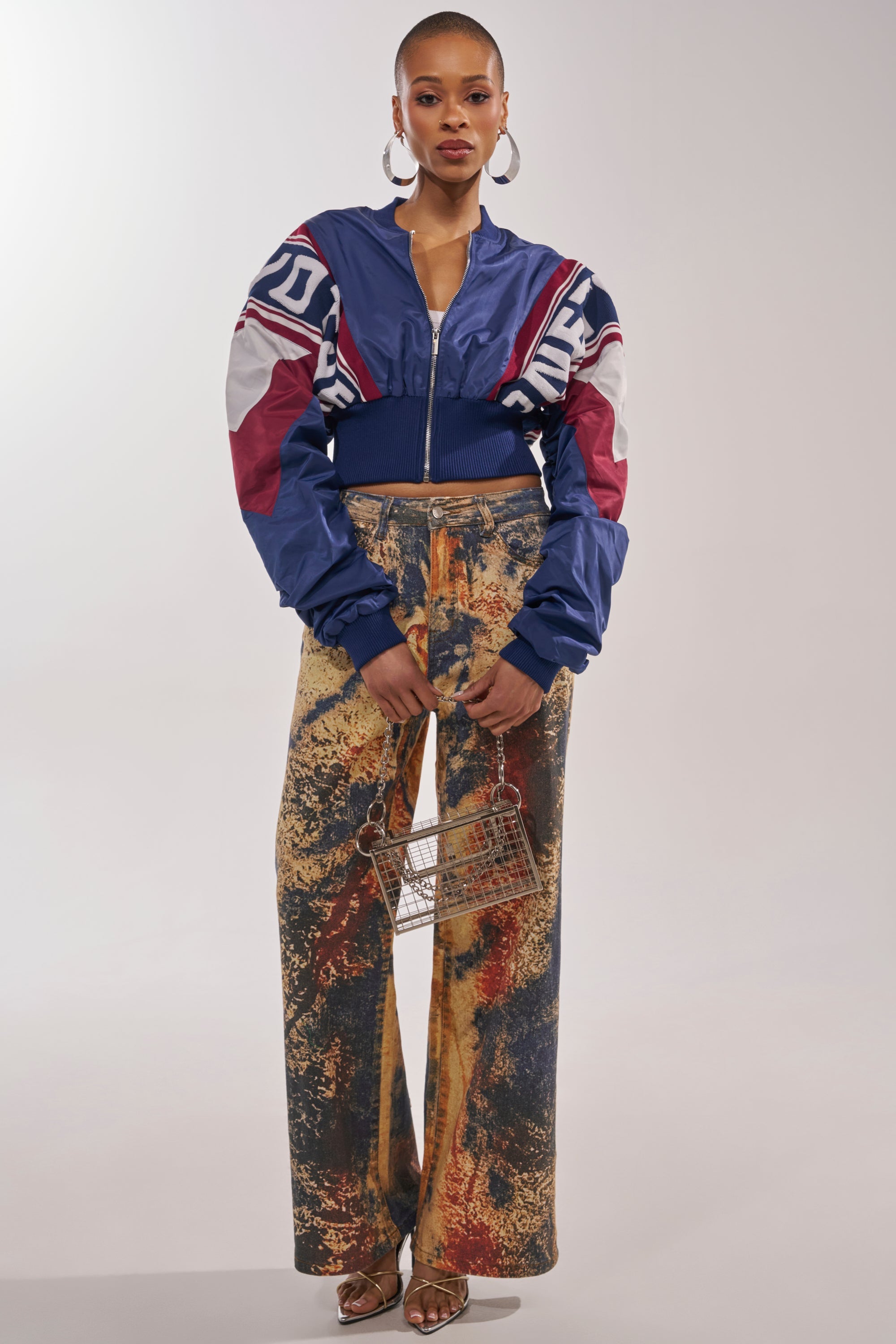 PHOENIX MIXED MEDIA BOMBER IN NAVY