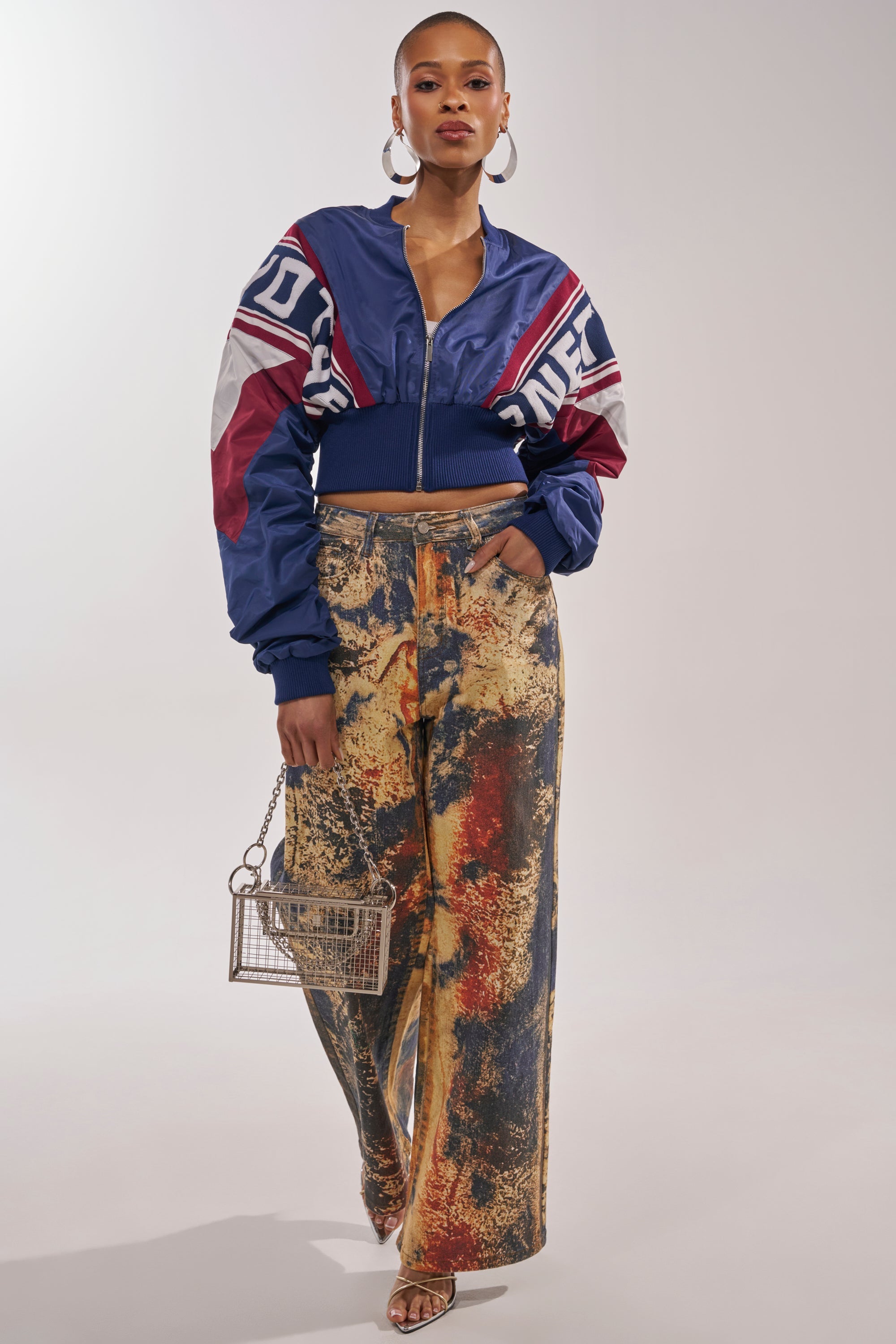 PHOENIX MIXED MEDIA BOMBER IN NAVY