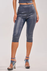 BIG CITY LIVIN FAUX LEATHER CAPRI